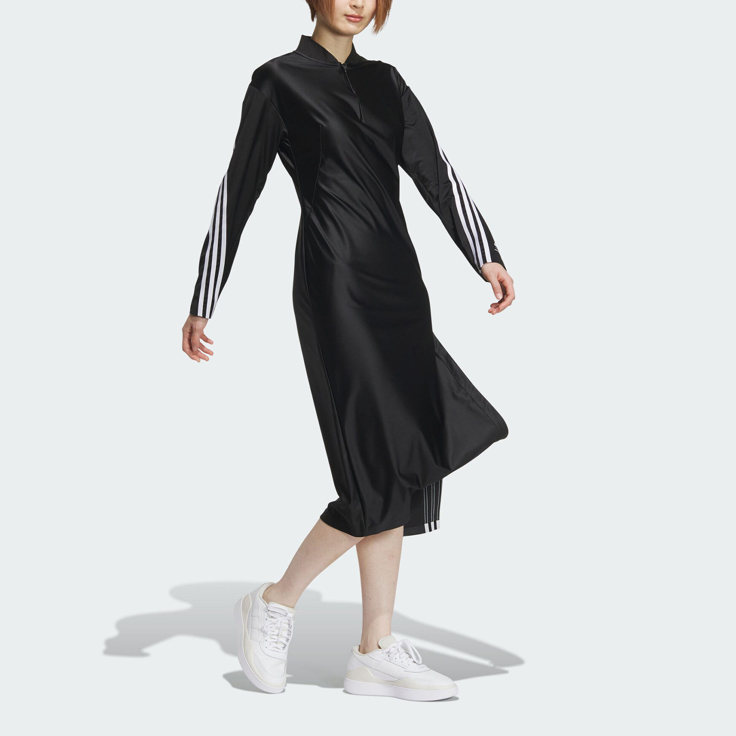 Adidas/阿迪达斯W SGY DRESS女士侧开叉长袖连衣裙JF6666,淘宝优惠券,粉丝福利购,淘宝优惠卷