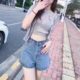 3I3R115 tag 835 Xiaodisu dzzit counter genuine 2024 autumn women's denim shorts hot