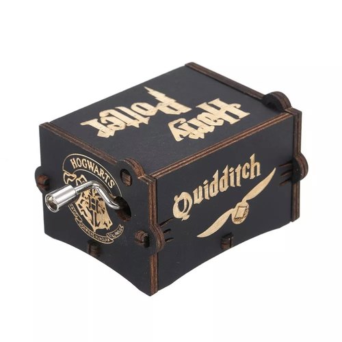 Harry potter music box哈利波特周边手摇小八音盒木制迷你音乐盒 - 图1
