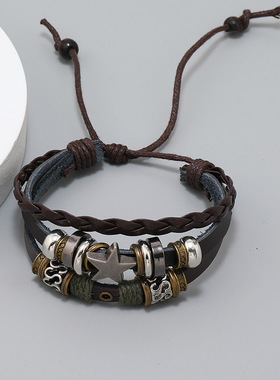 手链情侣欧美星星编织兄弟手绳