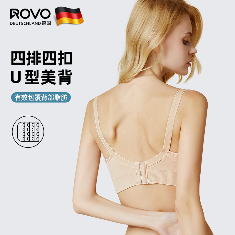 ROVO哺乳文胸聚拢防下垂孕妇内衣产后喂奶孕期怀孕期专用薄款胸罩-图2