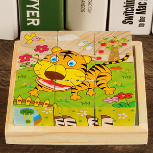 9粒儿童六面画拼图