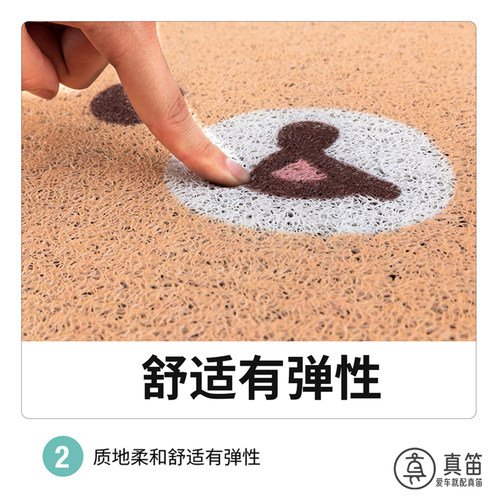 适用极核MO3/mo3pro专用丝圈脚垫卡通可爱电动车脚踏垫防滑垫 - 图1