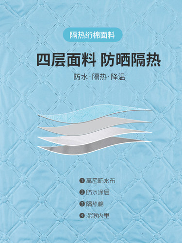 电动车挡风被夏季防晒坐垫摩托车电瓶车挡风罩防风遮阳罩夏天薄款 - 图1
