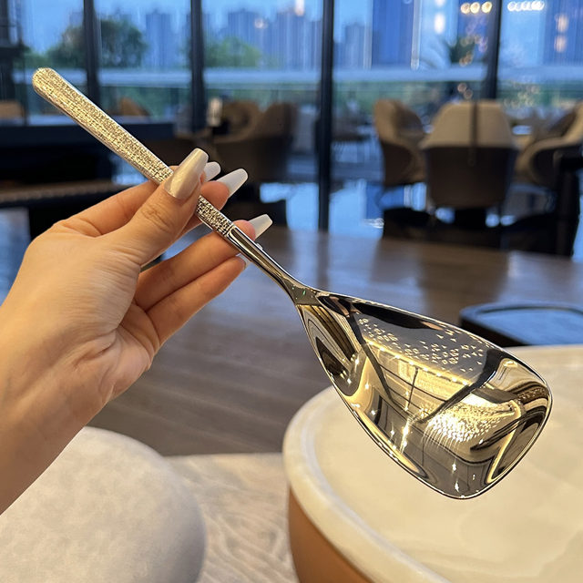 Dining spoon 18/10 stainless steel rice scoop
