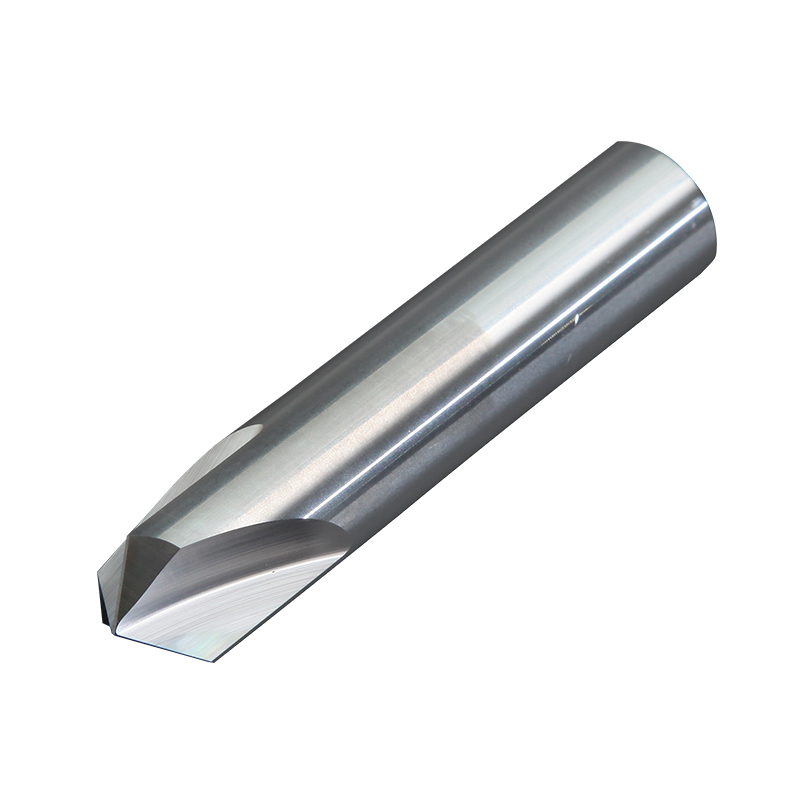 90度铝用倒角刀60度120度钨钢合金三刃直槽立铣刀加长CNC数控刀具-图3