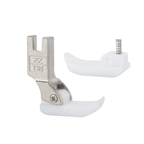 Smart Foot-T350 плоская автомобильная швейная машина пластиковая пластика дополнительная давление в нижней пластине пружина Пластиковая нажатая кожа ноги Промышленная нижняя пластина