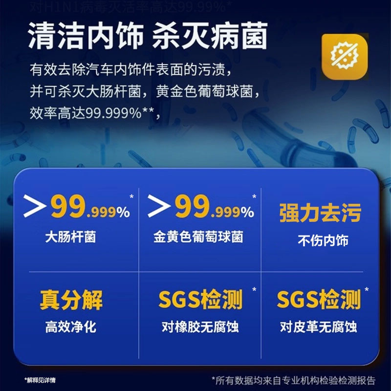 3m汽车清内饰洗剂车内清洁神器车辆多功能翻新洗车专用免水洗清洁 - 图3