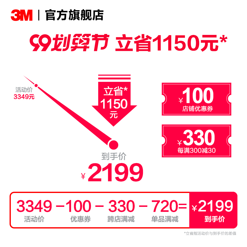 3m家用直饮厨下式厨房自来水净水器 3M净水器