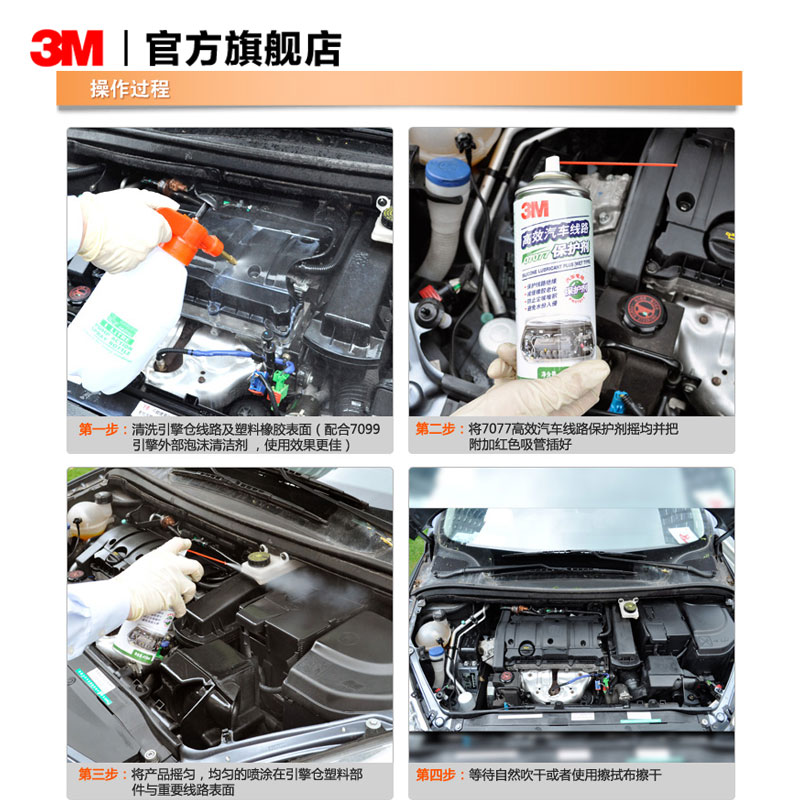 3M汽车线路保护剂PN7077原橡胶塑件保护剂减少橡胶老化保护剂AD - 图1
