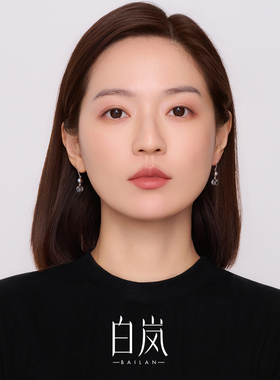 白岚春明耳钩女925银白水晶轻奢气质珍珠耳饰ED4948
