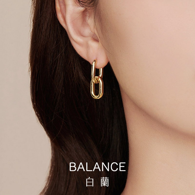 白兰女2021年新款潮小众设计感耳环 bn耳环