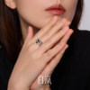 Bailan halo ring women's 925 silver 2026 new versatile ring ring QL4558