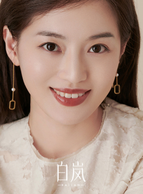 白岚淡水珍珠耳线小众设计感耳钉