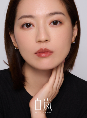 白岚麻花珍珠耳钉女925银2026年新款百搭耳饰ED4958