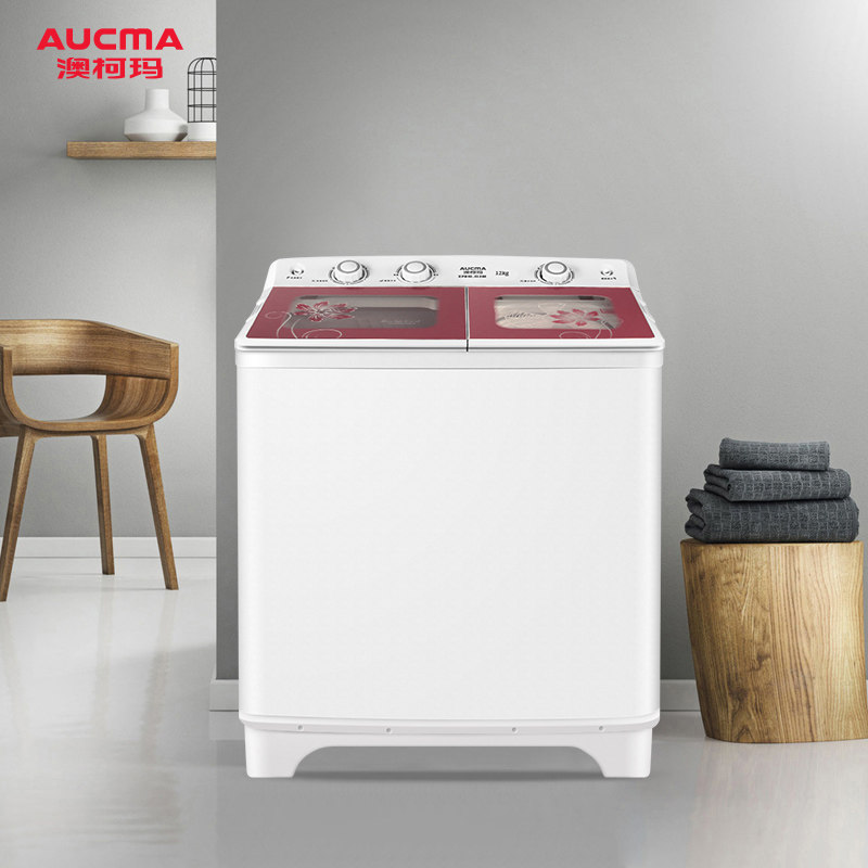 澳柯玛半自动家用商用12公斤洗衣机 aucma澳柯玛梨花树洗衣机