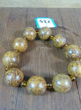 9929号 新疆哈密黄色草化石手链