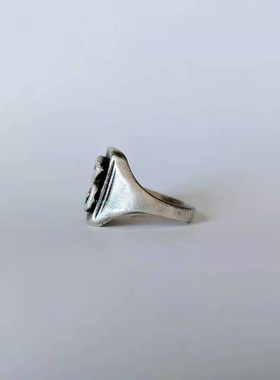 纯银925戒指数字定制简约气质ins