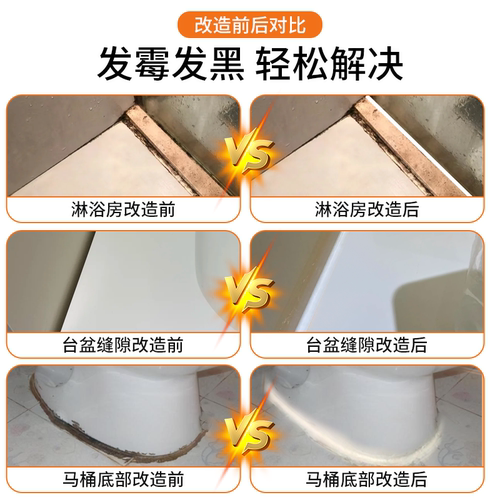 玻璃胶防水防霉马桶底部透明密封胶厨卫卫生间专用门窗结构防水胶 - 图0