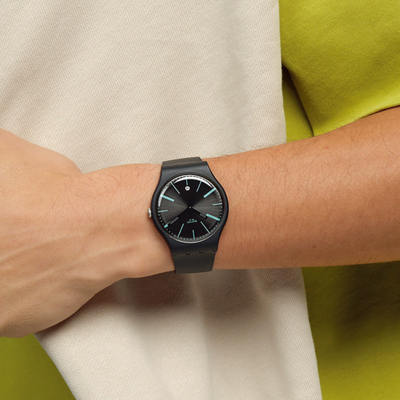 swatch瑞士男女士新品简约撞色手表 Swatch斯沃琪瑞士腕表