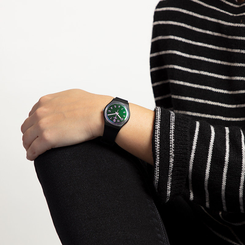 swatch瑞士男士女士镭射炫彩手表 Swatch斯沃琪瑞士腕表