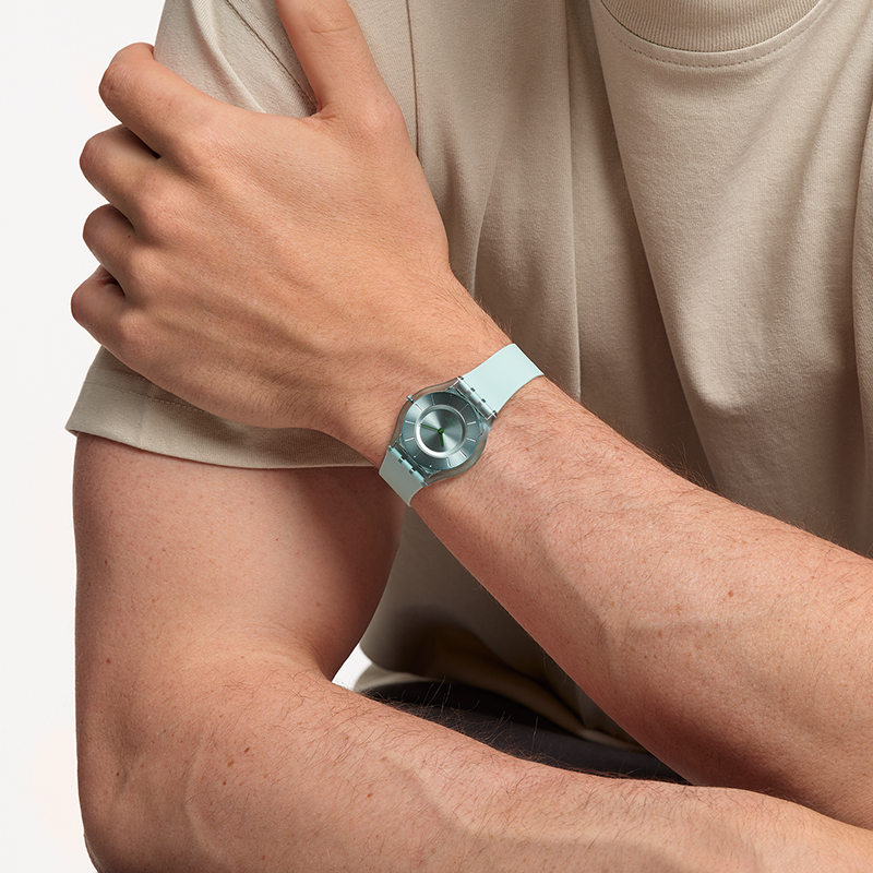 swatch瑞士女士彩色休闲skin手表 Swatch斯沃琪瑞士腕表