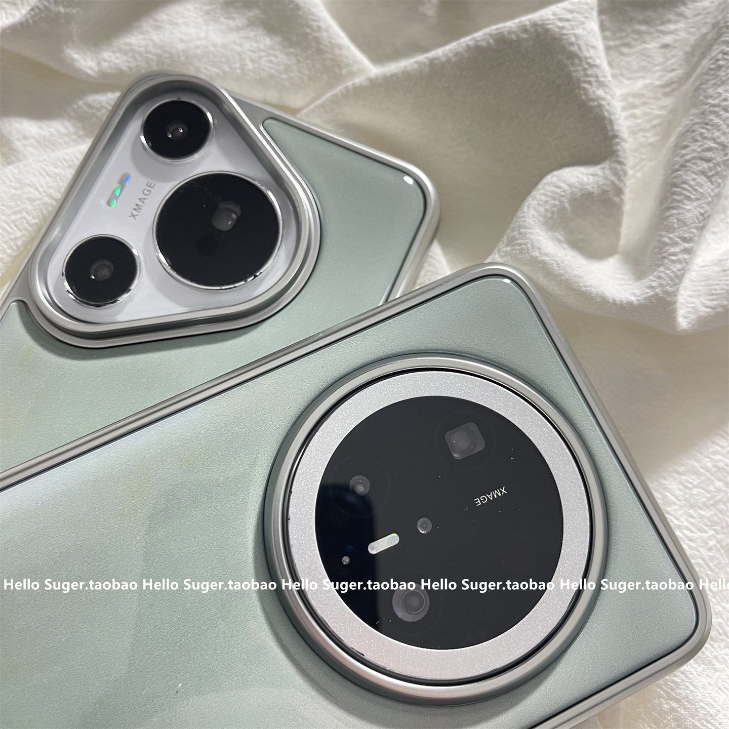 高级感绿黄晕染适用华为mate70pro+手机壳pura80pro电镀滴胶新款mate60pro小众个性pura70pro保护套mate60女 - 图2