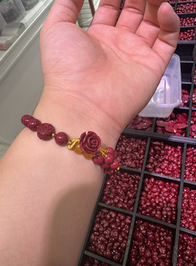 天然朱砂手串女款本命年