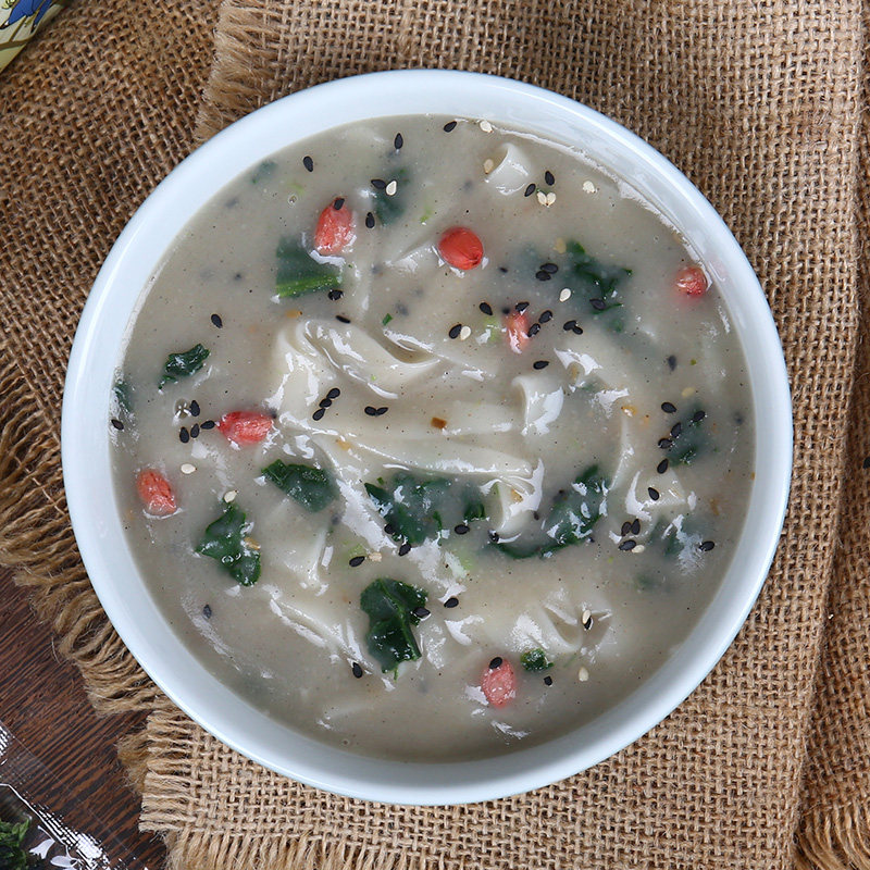 诚实人三谷素食面糊涂糊汤面杂粮柳叶面片佛家纯素主食斋菜长寿面