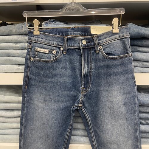 26春季CK/Calvin Klein男士休闲水洗修身直筒牛仔裤Slim Straight - 图1