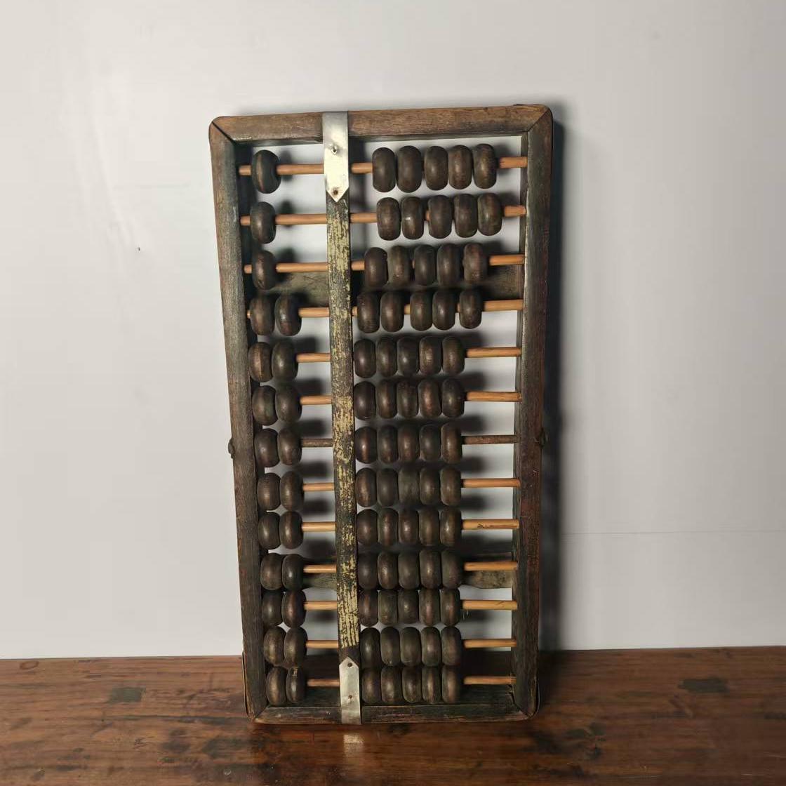 传统老式实木算盘旧货算盘古董怀旧民俗老物件农村装饰摆件收藏品 - 图3