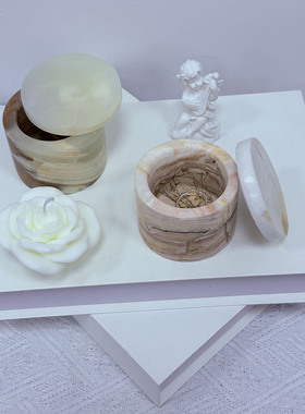 现代简约天然大理石首饰展示架
