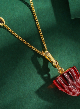 亚克力草莓糖果吊坠潮