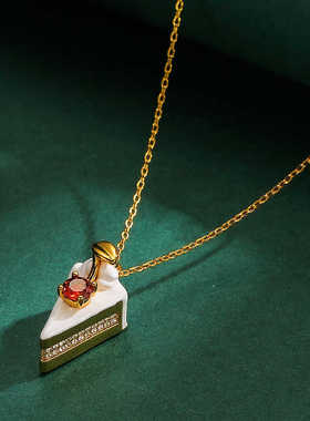 立体手绘个性趣味蛋糕吊坠