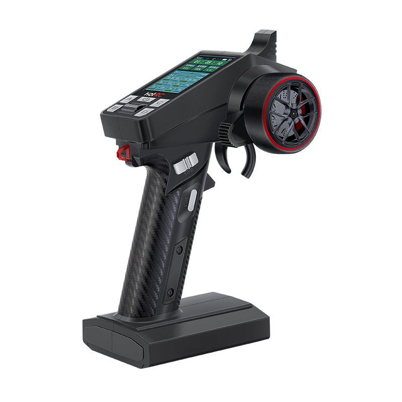 hotrc ct-8a 遥控器 8通道枪控 RC模型车 船遥控器 大屏 金属手轮 - 图0