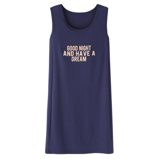 Official authentic pure cotton vest nightgown for women