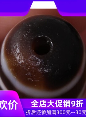 【一物一图】原矿西藏两眼天珠 至天珠配饰 老矿天珠手串吊坠qb