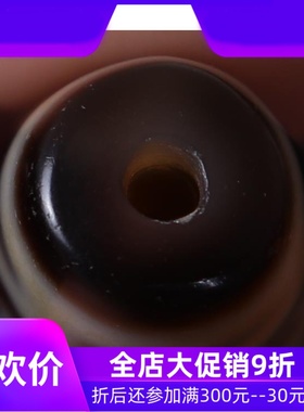 【一物一图】原矿西藏莲师天珠吊坠 天然牙黄老矿天珠 西藏真品qb