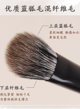 小胖丁H32雪狐毛小号精准点彩腮红刷高光杏仁刷局部晕染刷动物毛