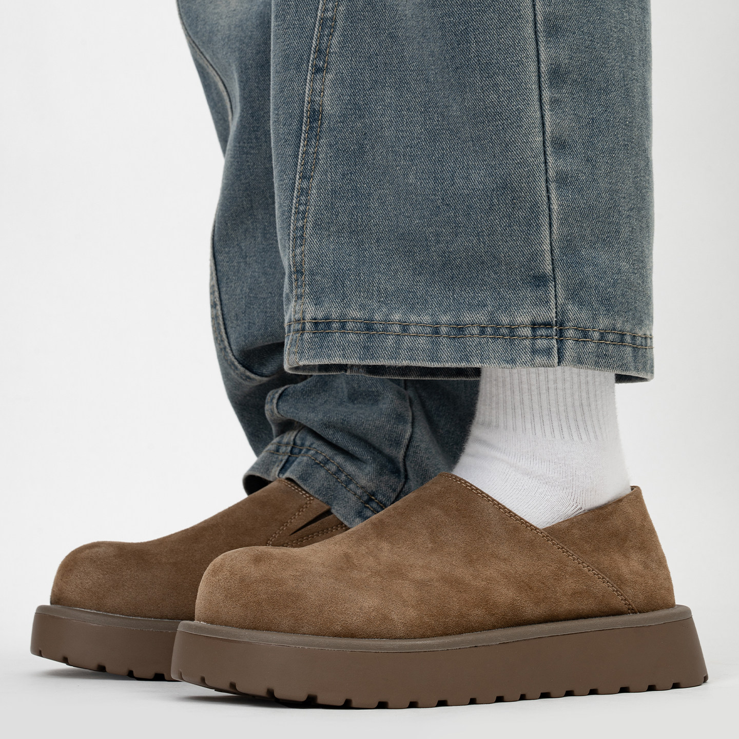 黑武士厚底乐福鞋男女哑光套脚通勤懒人德比鞋复古全包大头勃肯鞋,淘宝优惠券,粉丝福利购,淘宝优惠卷