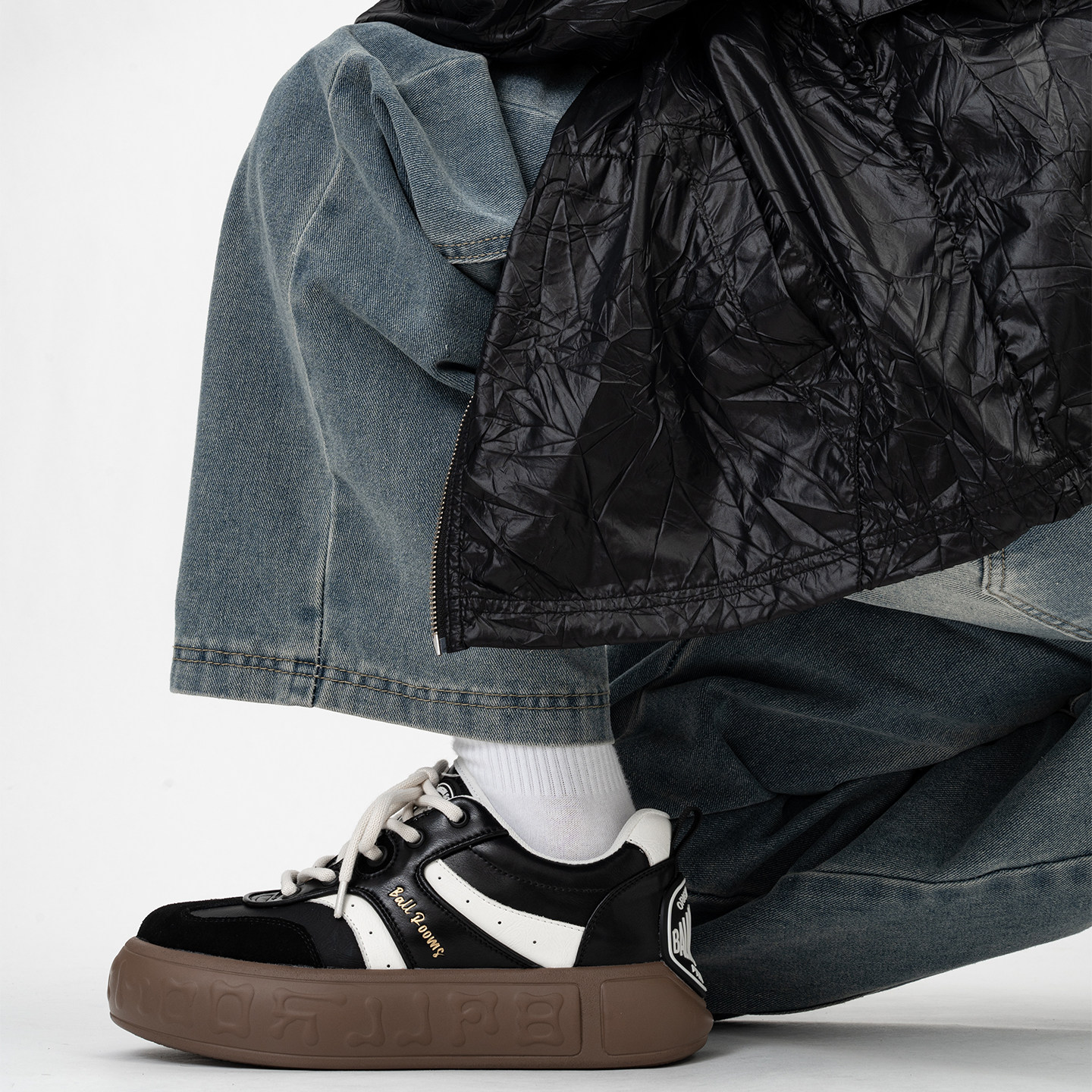 檀健次同款德训音符鞋男女小众美式复古厚底增高休闲大头面包板鞋,淘宝优惠券,粉丝福利购,淘宝优惠卷