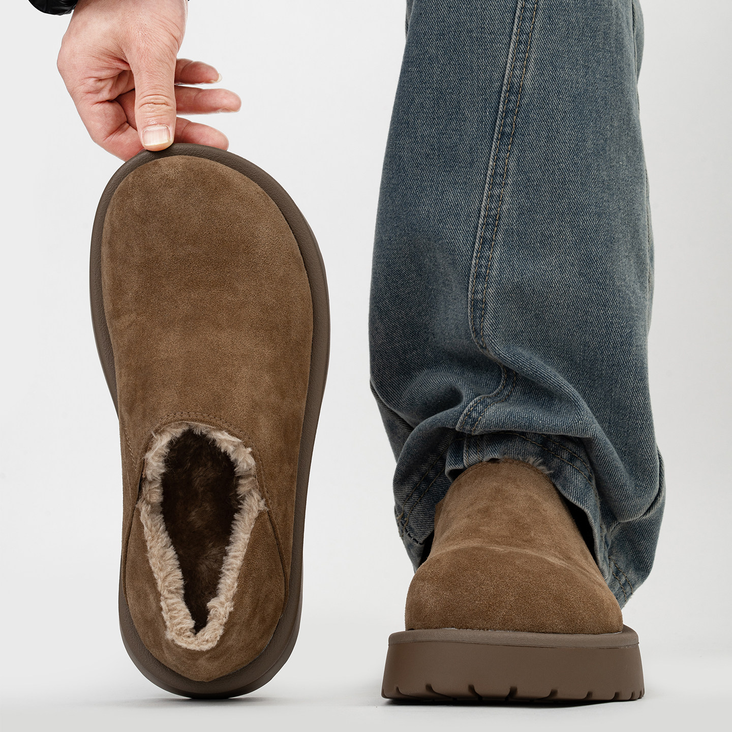 厚底大头乐福鞋男女冬季加绒保暖东北棉鞋全包小土豆勃肯鞋雪地靴,淘宝优惠券,粉丝福利购,淘宝优惠卷