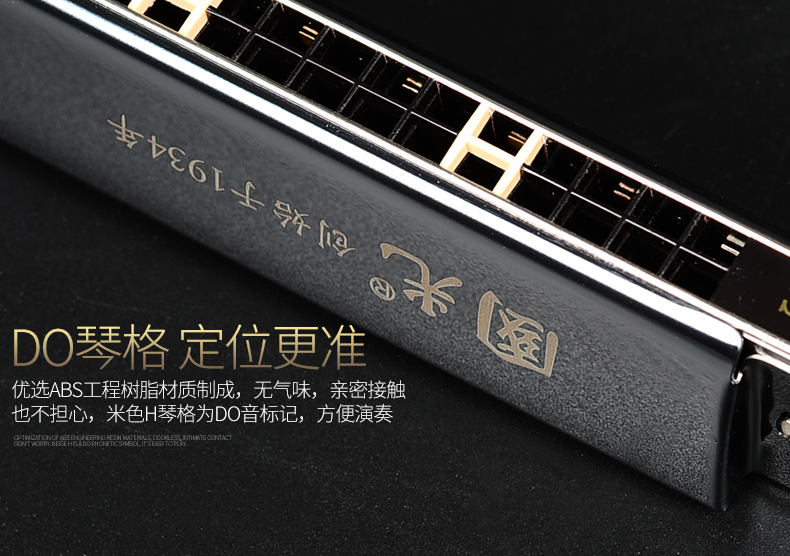 吉悦乐器专营店国光国之梦28孔口琴复音C调初学者学生儿童成人入门专业演奏级琴3