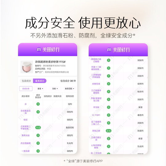 Control de aceite en polvo suave, polvo horneado no pegado de Penny's