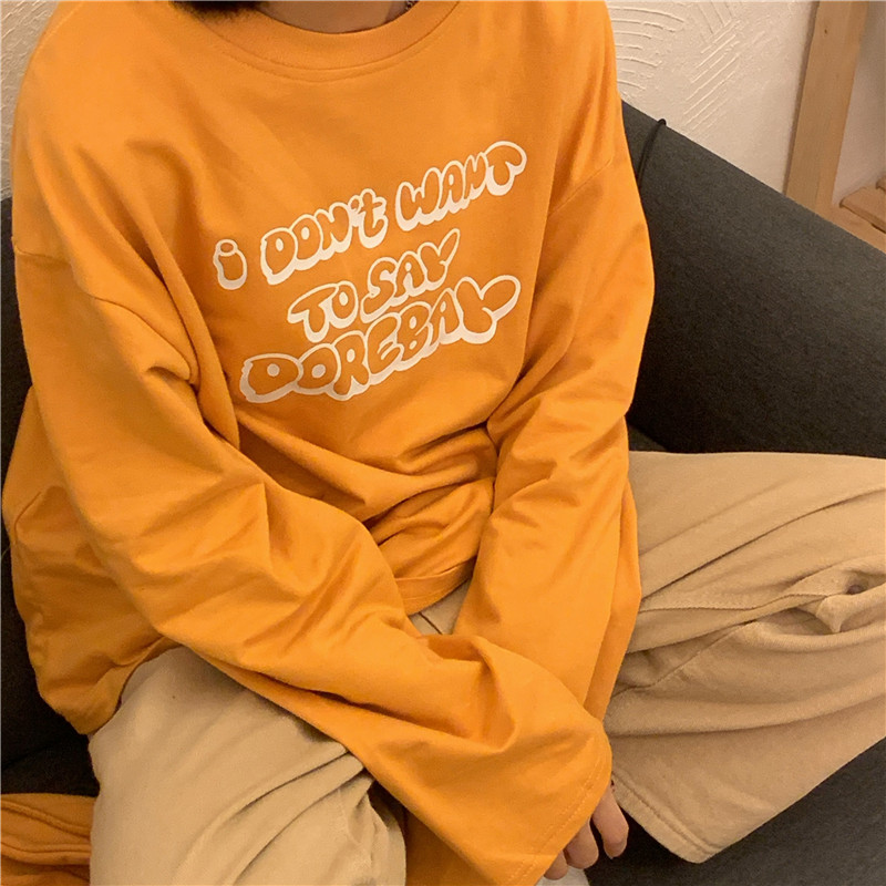 红续原宿风oversize宽松韩版卫衣 红续卫衣/绒衫