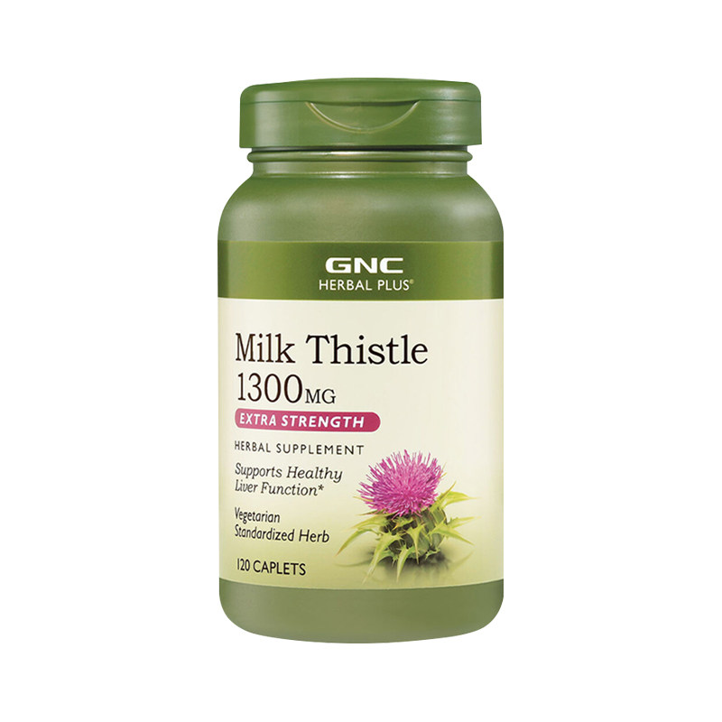 GNC水飞蓟草精华1300mg120粒MilkThistle熬夜应酬喝酒转氨酶 - 图3