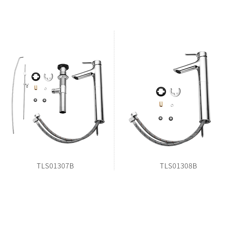 TOTO水龙头TLS01307 01308高脚高把单孔冷热台上桌上盆加高(05-N)-图3