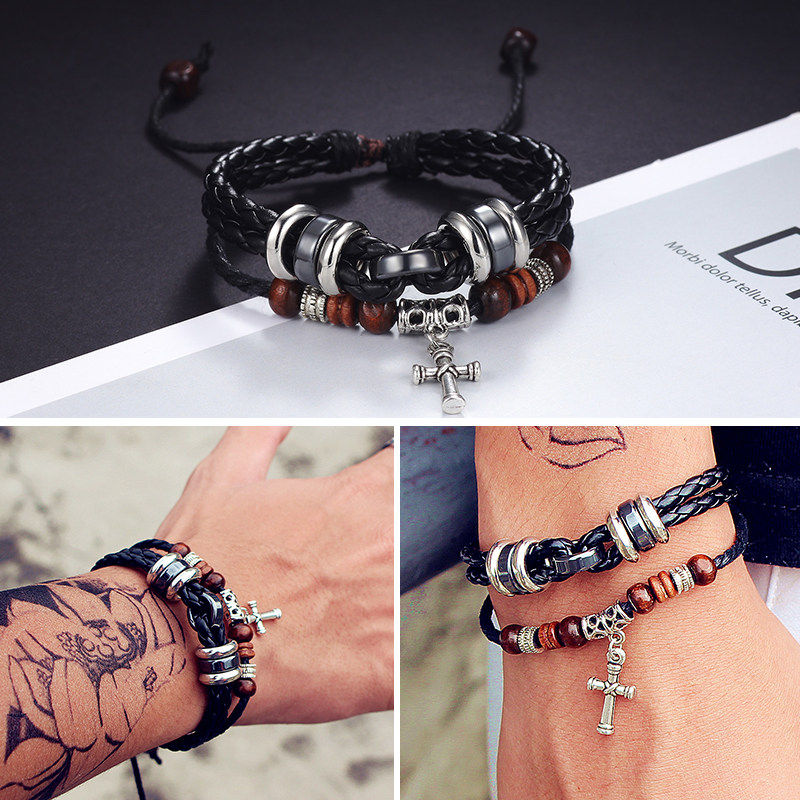 男韩版潮男小众设计编织青少年手链 趣博手链