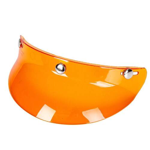 通用三扣复古摩托车头盔帽檐电动车机车半盔帽舌挡雨防晒遮阳板 - 图3