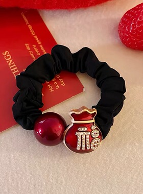 新年本命年红色福袋小肠圈发圈